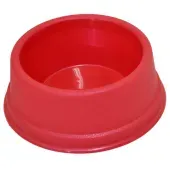 Comedouro Plástico Cães Vermelho Triton Dog